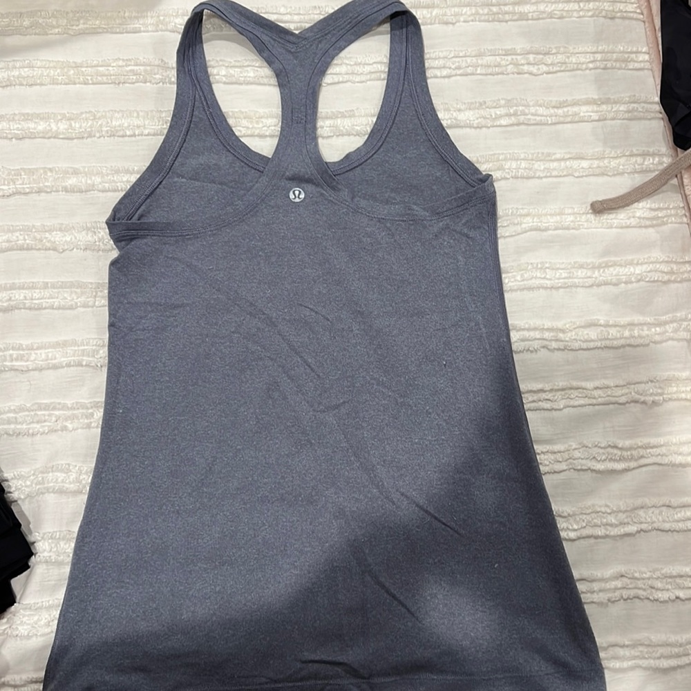 Lulu lemon gray racer back tank